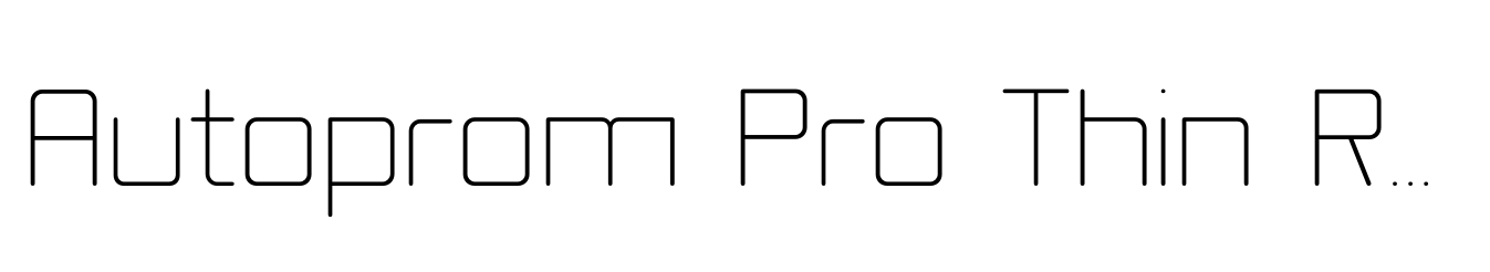 Autoprom Pro Thin Rounded